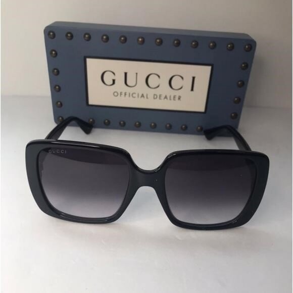 Authentic Gucci Grey Gradient Square Ladies Sunglasses GG0632S 001 main image 6